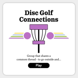 Disc Golf Connection Sticker